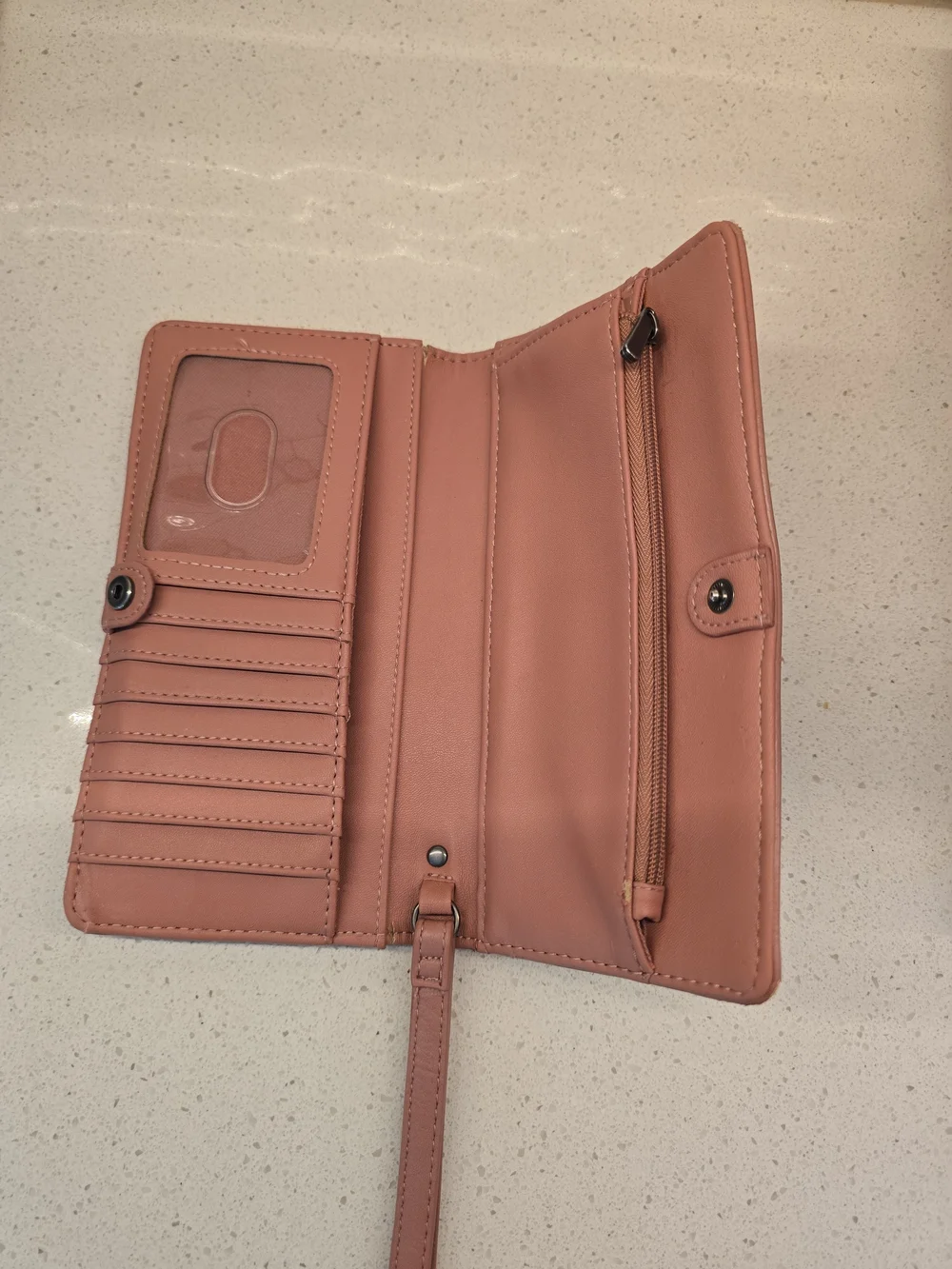 Universal Thread Trifold Wallet in Dusty Rose